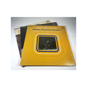 VINTAGE VINYL JERRY LEE LEWIS RECORD BUNDLE  OF 3 SUN LABEL